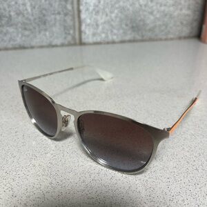 Metal Ray Bans Erika with Orange accent
